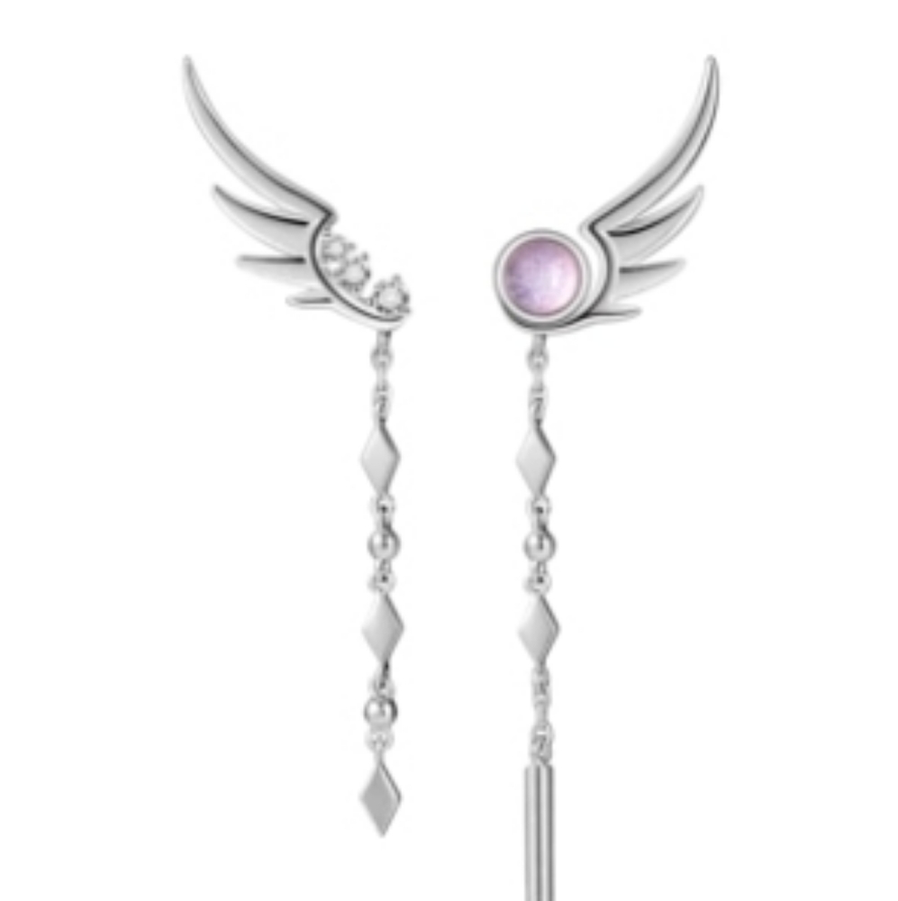 Gorgeous Asymmetrical Feather Wing Earrings!